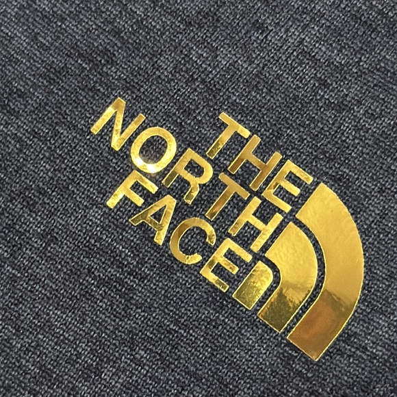 Like New The North Face Wmns Tee-Sz M-Charcoal/Gold Logo-Short Sleeve-Polyester - Picture 7 of 15